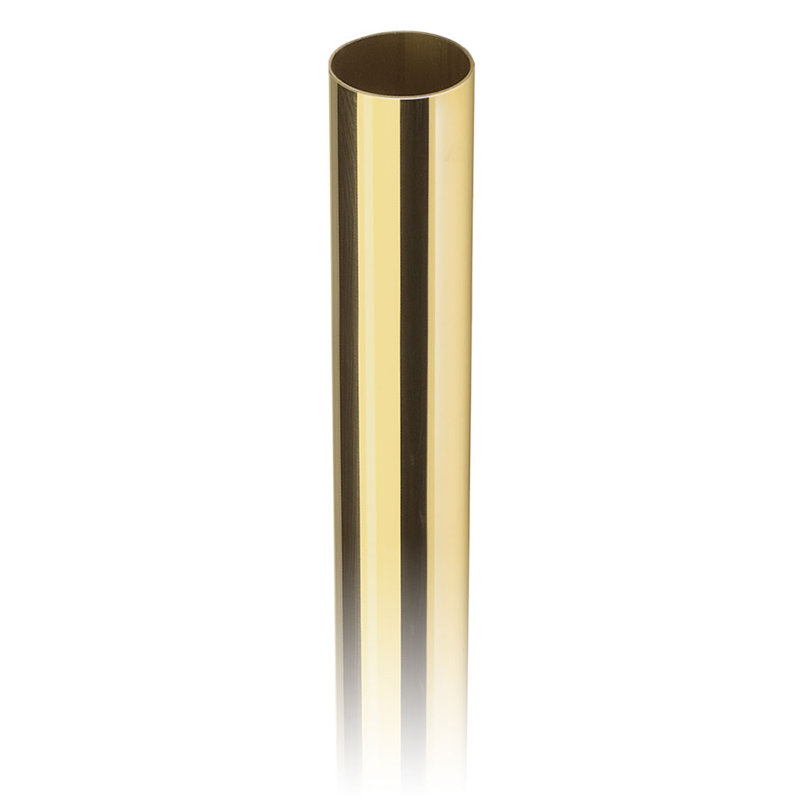Tubes 304, H 1,5 po x l 48 po x P 1,5 po, Laiton poli