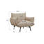 Fauteuil d'appoint rembourré simple surdimensionné Living-2145624452