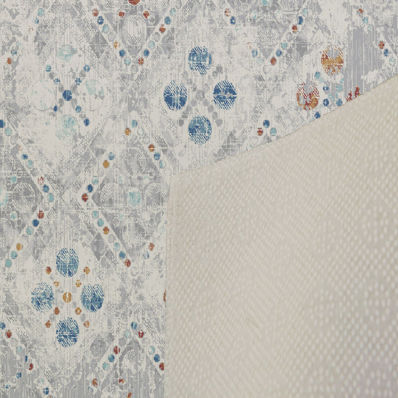 Katia Power Loom Grey/Beige Rug, Rectangle 2'7" x 4'11"