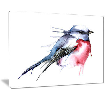 " Bird In Blue And Red "