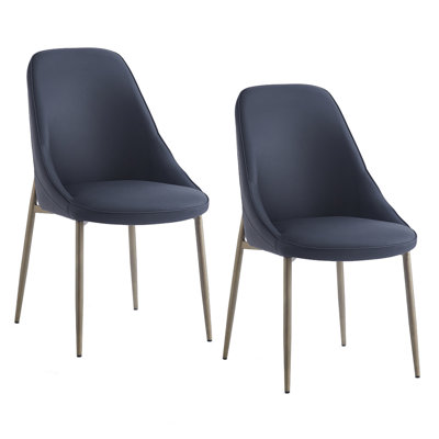 Barhorst Faux Leather Upholstered Side Chair