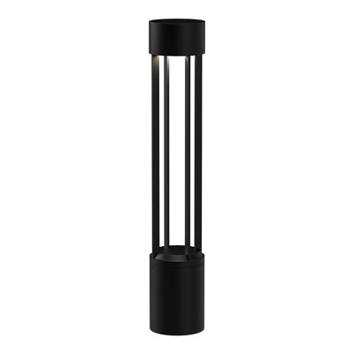 Knox Black Integrated LED Metal Bollard Light