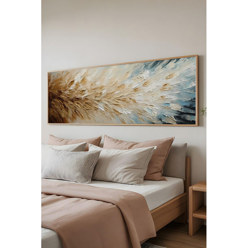 Stunning Decorative Framed MDF Painting, 12.9 x 27.6 inches | 100% Solid Wood Frame (Thickness: 0.8 inches) | High-Quality Digital Printing on 100% MDF (Thickness: 0.1 inches) | Perfect Wall Art for Home & Office Decor
