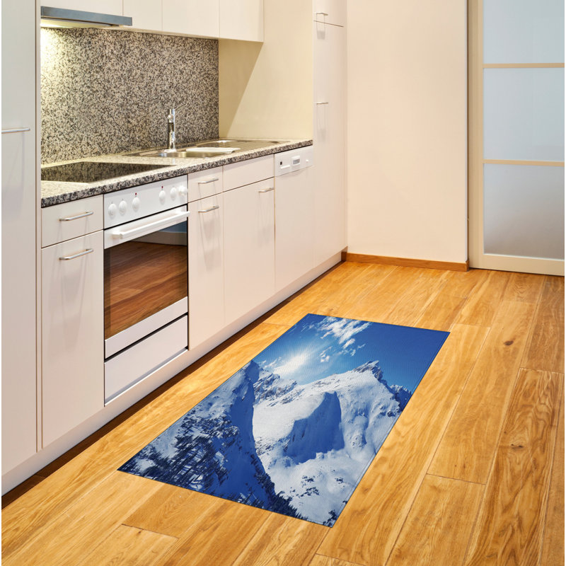Winter White High Density Long Fiber Poly Threads Decorative Area Rug Carpet, Rectangle 2'7" x 5'