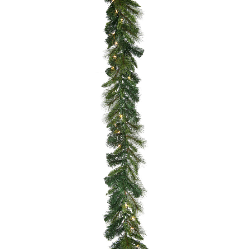 108'' in. Lighted Faux Pine Garland