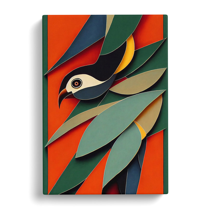 Bird in Abstract No.4 - Wrapped Canvas, 76cm H x 50cm W x 3cm D