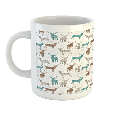 Grande tasse à café cerf