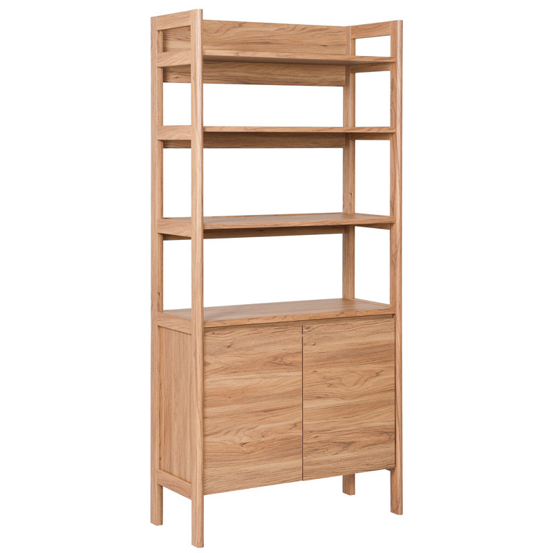 Chittening 4 Shelf 2 Door Bookcase