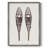Vintage Snowshoes Framed Print - Solid Wood-52848821