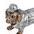 Trinx 3-Pieces Polyresin Cool Dogs Decor Figurines, Gold
