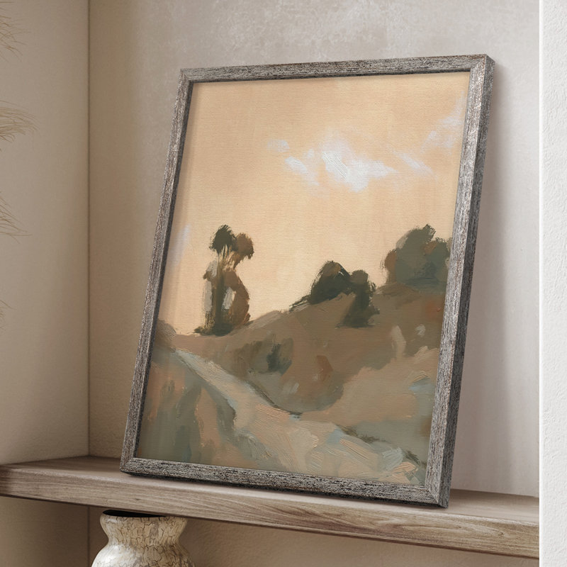 Hillside Walking Path VI Framed Print - Solid Wood, 30" H x 24" W