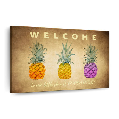Paradise Ananas, reproduction sur toile