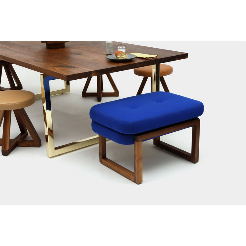 Melinda Upholstered Bench, 18" H x 24" W x 22" D, IKB