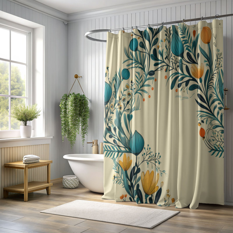 Rideau de douche Madox, H 74 po x l 71 po
