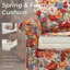Upholstered Cotton Blend and Herringbone Armchair-1493663716