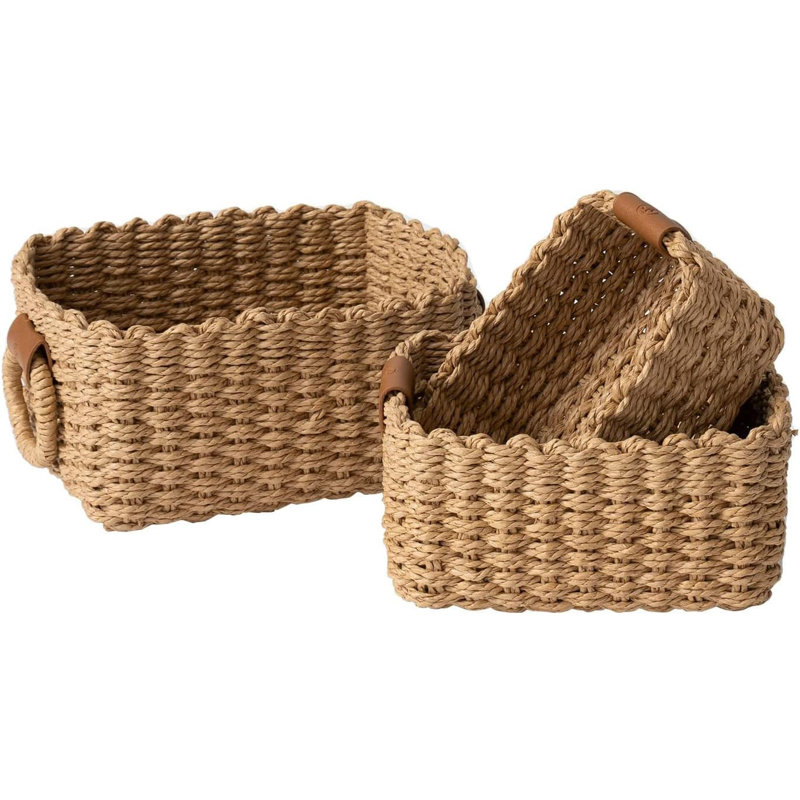 Highland Dunes Paper Decorative Basket