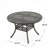 Rosemont Oval Metal Outdoor Dining Table With Umbrella Hole , 61'' in. W 45.7'' in. D-1615281902