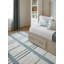 Tapis bleu en laine noué à la main Tory Pewter-110560091