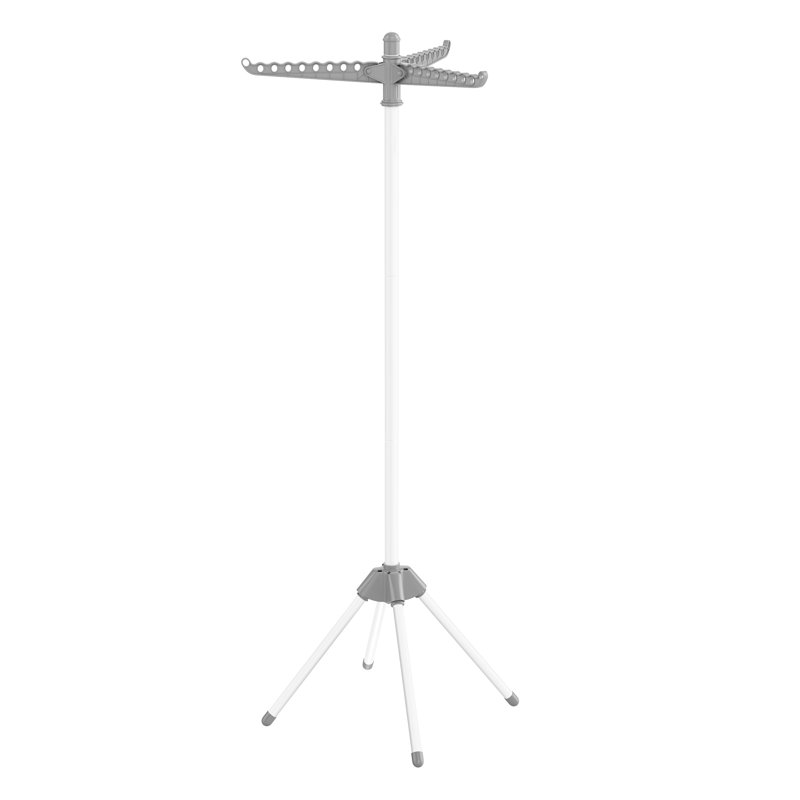 Metal Rotary / Umbrella Clothesline, Grey/Black, 150cm H x 65cm W x 65cm D