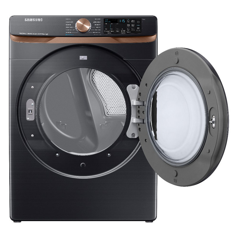 Samsung Smart Dryer with Steam Sanitize+, Electric, Brushed Black