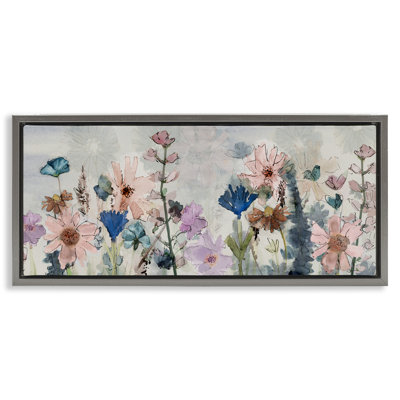 Jolies fleurs sauvages superposées