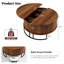 Table basse 31,5 po Mid-Century
