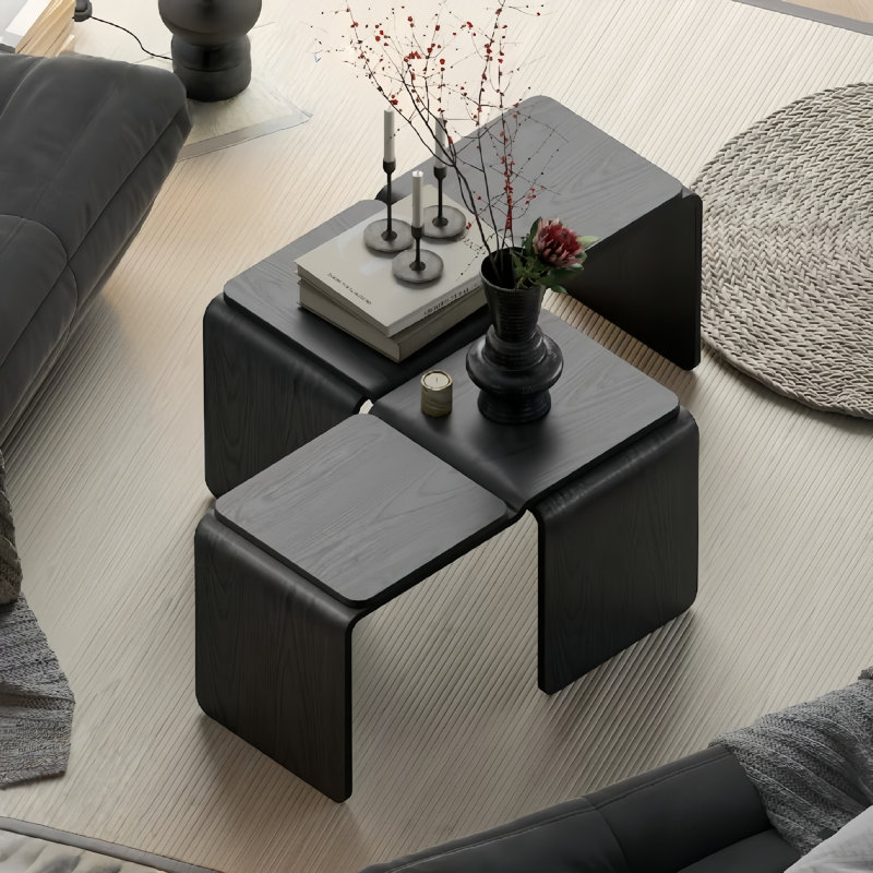 Black Coffee Table, Matte Black