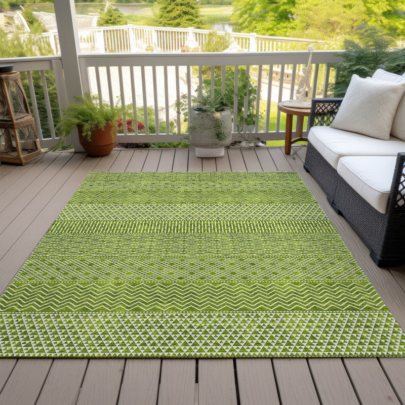 Tisdell Area Rug with Non-Slip Backing, Rectangle 9' x 12'