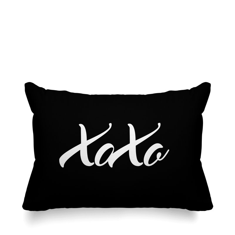 Aspire Outdoor Reversible Throw Pillow, Black