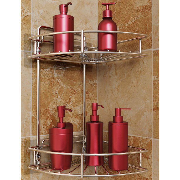 Lexie-Mae Drill & Screw Mount Stainless Steel Shower Caddy Rebrilliant