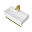Lavabo de salle de bain mural simple 21 "avec porte-serviettes