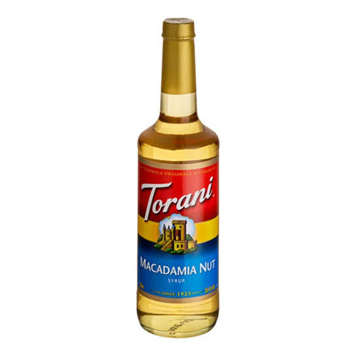 Bouteille de 750 ml en verre Torani Macadamia