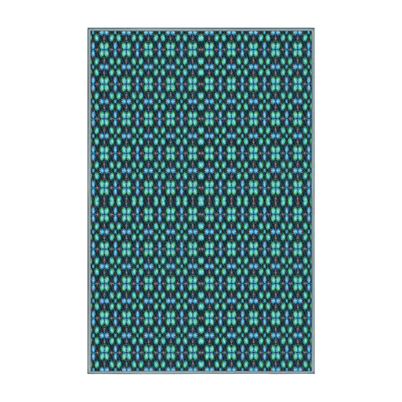 Geometric Indoor Rug, Rectangle 2' x 3'