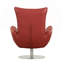 Chaise rembourrée en cuir véritable moderne