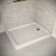 Base de douche en acrylique de coin l 48 po x P 36 po avec drain Streamline