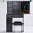 29.2" Small Space Left Drawer Desktop Vanity Table + Cushioned Stool