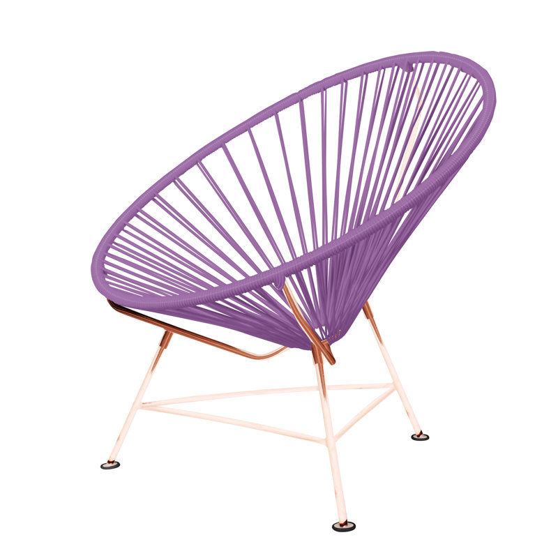 Innit Indoor Handmade Lounge Chair, Orchid/Copper