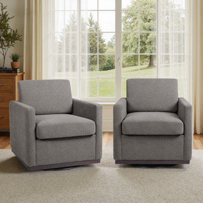Fauteuil rembourré pivotant