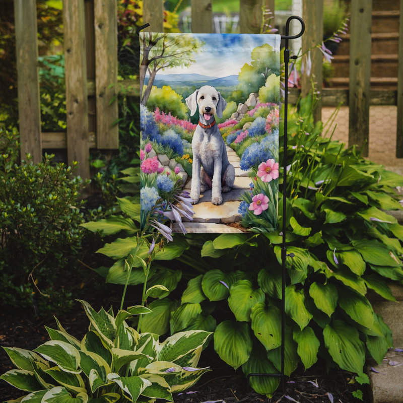 Drapeau de jardin double en polyester H 15,5 po x l 11,25 po