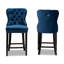 Upholstered Counter Stool with Solid Wood Frame-992288372