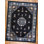 Vintage Peking Chinese Floral, Medallion Blue 1960s Rug
