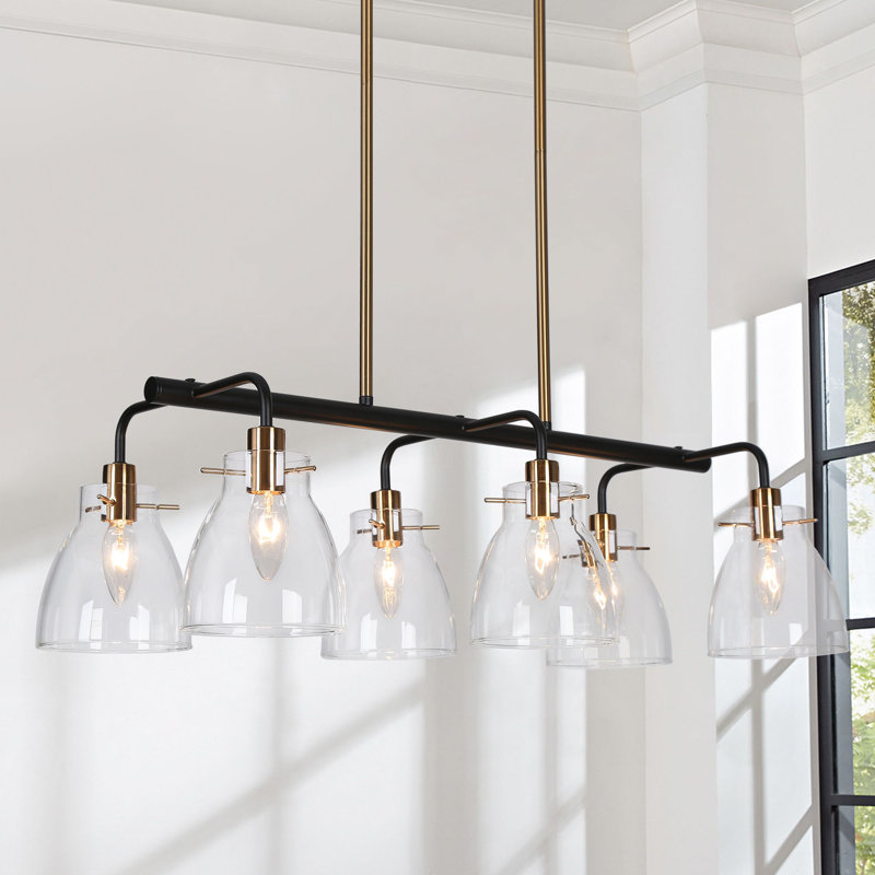 Luminaire suspendu conique unique à 6 lumières Cornia