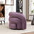 Upholstered Swivel Barrel Chair-1525121801