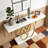 Modern Narrow Console Table Sofa Accent Table for Hallway