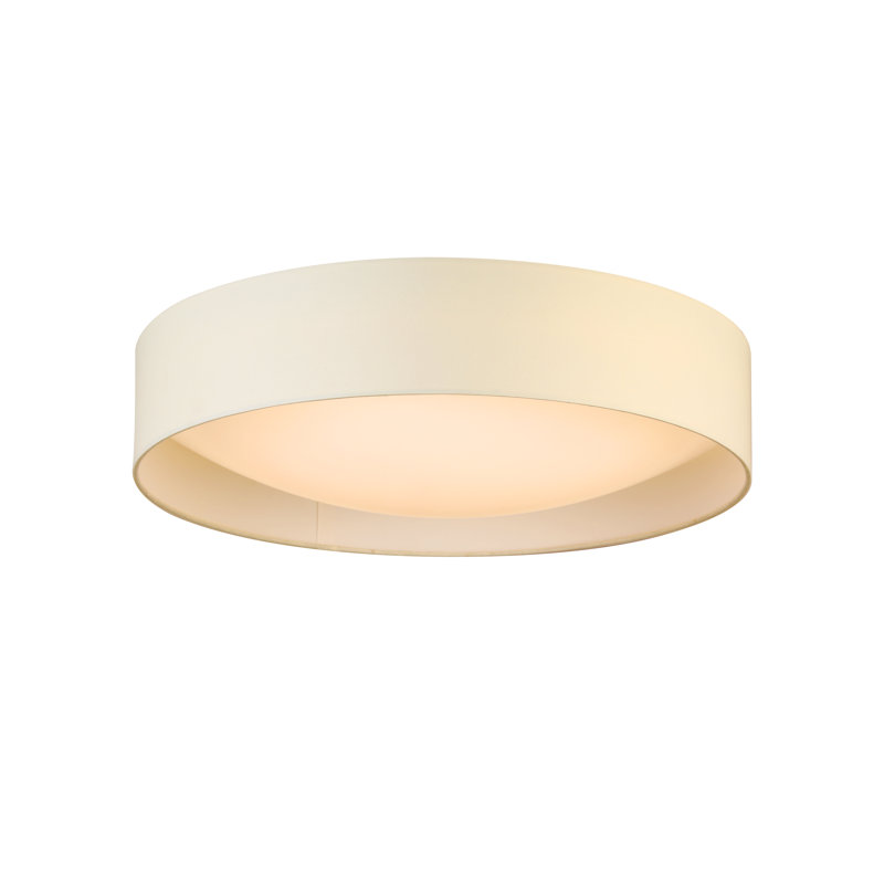 Plafonnier encastré 1 lumière DEL Murphie, Blanc, H 4,53 po x l 19,88 po x P 19,88 po