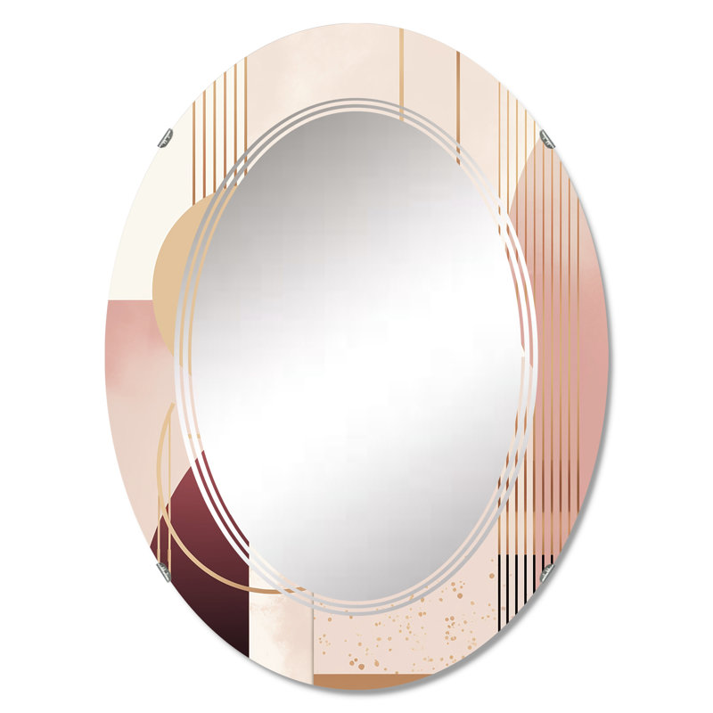 Theoville - Miroir mural moderne ovale, 30 po x 20 po