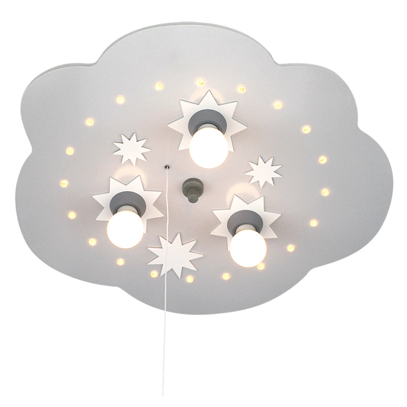 Drumm LED Flush Mount, Matt brushed nickel