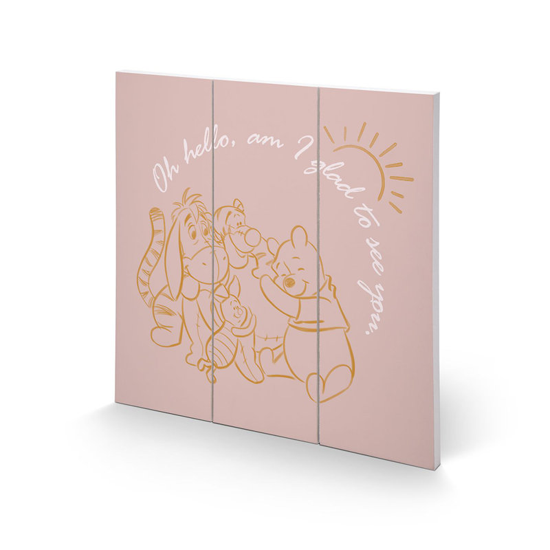 Winnie the Pooh (Oh Hello, Am I Glad to See You) Paper Print