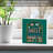 Shelf Control Freestanding Solid Wood Block Sign