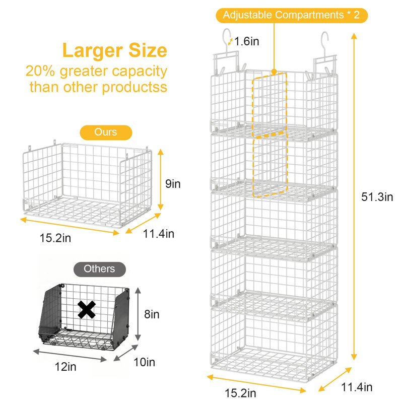 Metal Hanging Organiser
